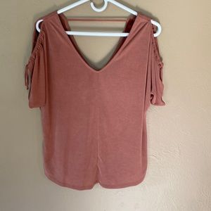 BKE cold shoulder blouse